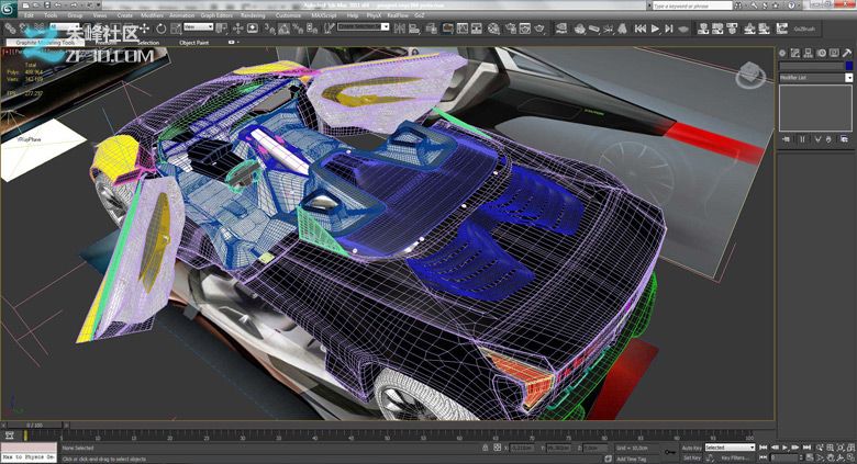 3dmax集合Vray制作標致時尚的汽車模型,
