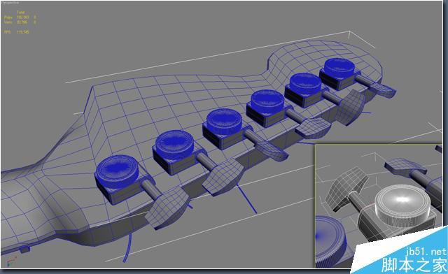 3DSMAX打造超逼真吉他 武林網 3DSMAX教程