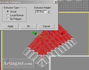 3d max教程：用poly方法制作有瓦的房頂[多圖]圖片5