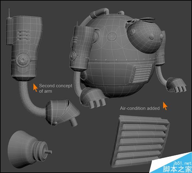 3DSMAX制作機器人 武林網 3DSMAX建模教程