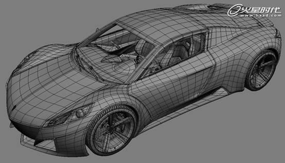 3DSMAX制作Tension GT跑車與游戲導入 武林網 3DSMAX建模教程