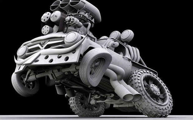 3ds Max打造卡通形象--飛奔的汽車 武林網 角色教程