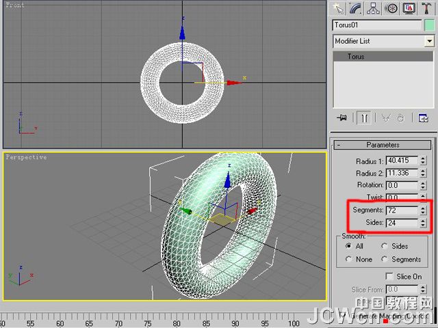 3ds MAX建模實例教程:制作汽車輪胎_jb51.com
