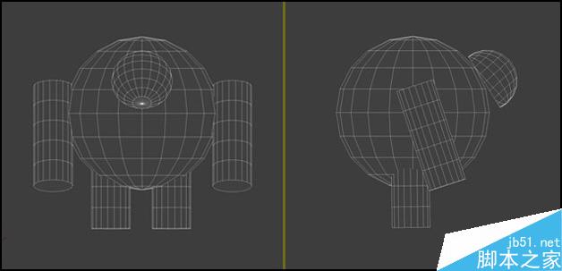 3DSMAX制作機器人 武林網 3DSMAX建模教程
