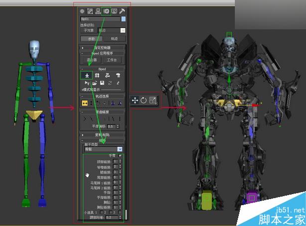 當大黃蜂遭遇鋼鐵俠制作解析 武林網 3DSMAX動畫角色教程