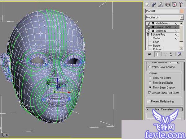 3dsmax的uvw開模方法 武林網 3dsmax角色教程