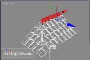 3d max教程：用poly方法制作有瓦的房頂[多圖]圖片6