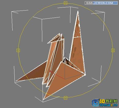 3Dmax制作千紙鶴多邊形建模教程