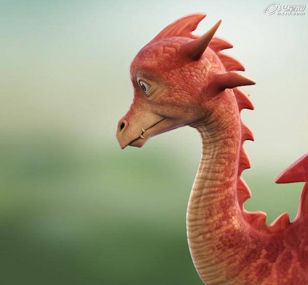 3DSMAX制作可愛卡通小龍角色 武林網 3DSMAX角色教程