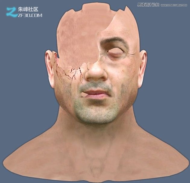 3DMAX制作科技獨眼怪人建模教程,