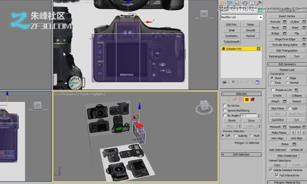 3dsmax制作數碼單反照相機建模教程,