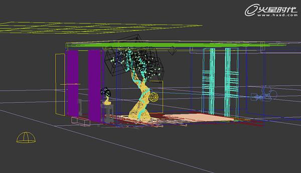 3DSMAX渲染屋內樹木 武林網 3DSMAX渲染教程