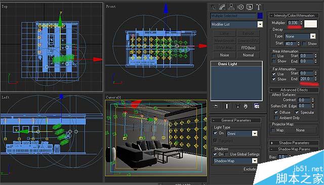 3DSMAX室內布光教程 武林網 3DSMAX室內設計教程