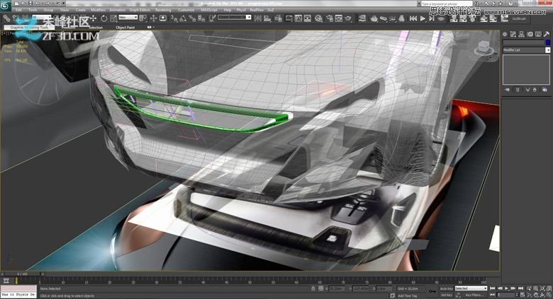3dmax集合Vray制作標致時尚的汽車模型,
