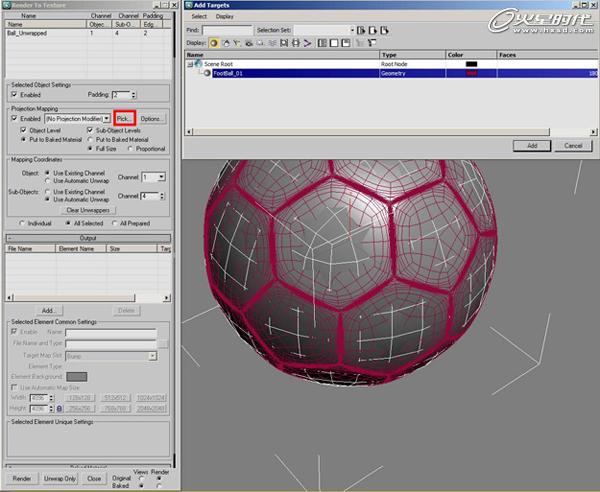 3DSMAX制作足球貼圖 武林網 3DSMAX材質貼圖教程
