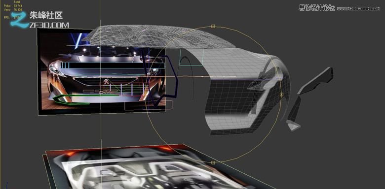 3dmax集合Vray制作標致時尚的汽車模型,