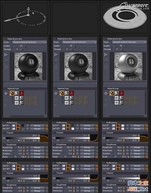 3DSMAX制作精美懷表 武林網 3DSMAX建模教程