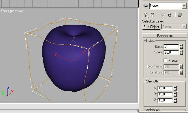 用3Dmax制作超現實主義蘋果
