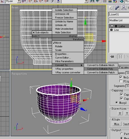 3DS Max教程：茶杯（旋轉＋多邊形建模） 武林網 3DSMAX建模教程