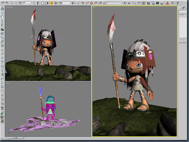 3DSMAX制作卡通印第安人角色 武林網 3DSMAX角色教程