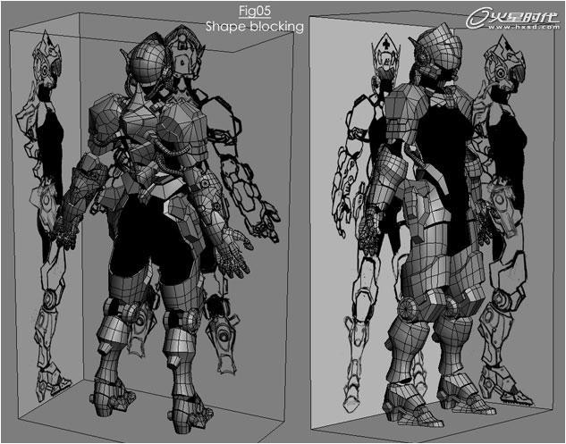MAX打造次世代女機器人角色 武林網 3DSMAX建模教程