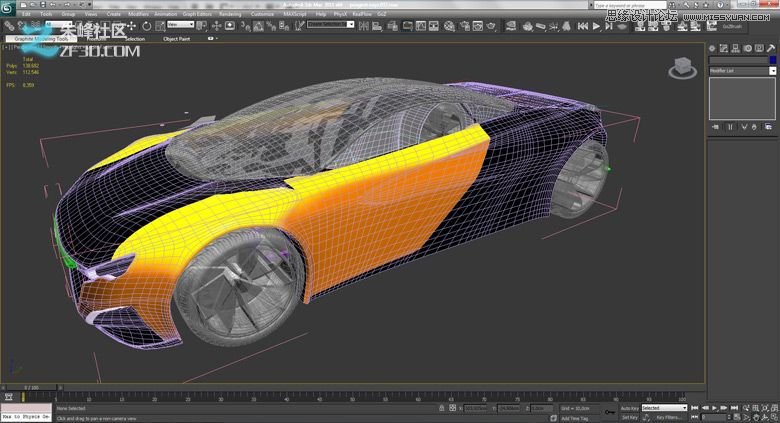 3dmax集合Vray制作標致時尚的汽車模型,