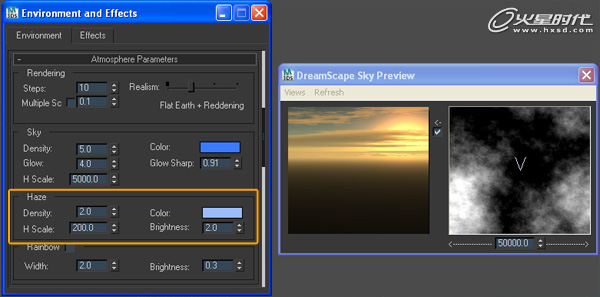 3DSMax打造日出場景 武林網 3DSMAX渲染教程