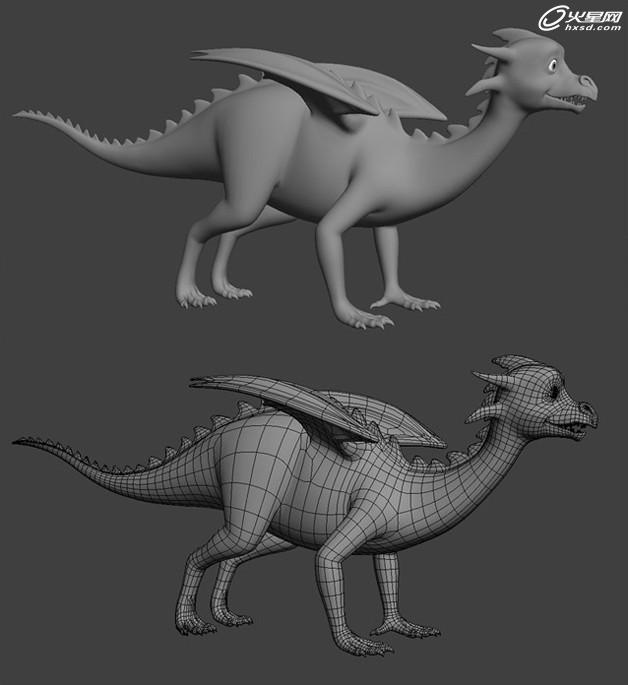 3DSMAX制作可愛卡通小龍角色 武林網 3DSMAX角色教程