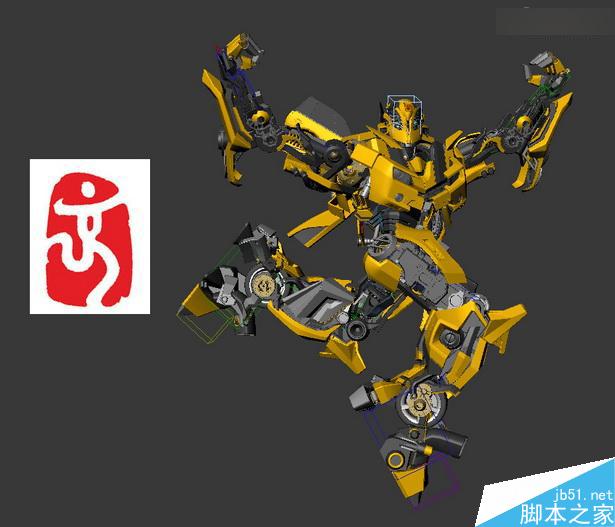 當大黃蜂遭遇鋼鐵俠制作解析 武林網 3DSMAX動畫角色教程