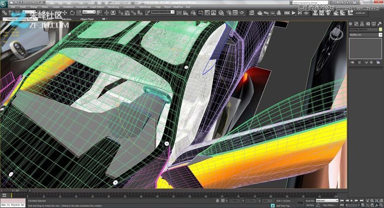3dmax集合Vray制作標致時尚的汽車模型,