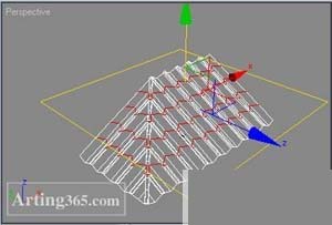 3d max教程：用poly方法制作有瓦的房頂[多圖]圖片4