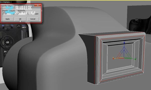 3dsmax制作數碼單反照相機建模教程,
