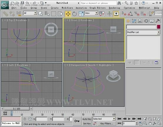 使用3D MAX2011中的面片建模方法給頭盔建模,PS教程,思緣教程網