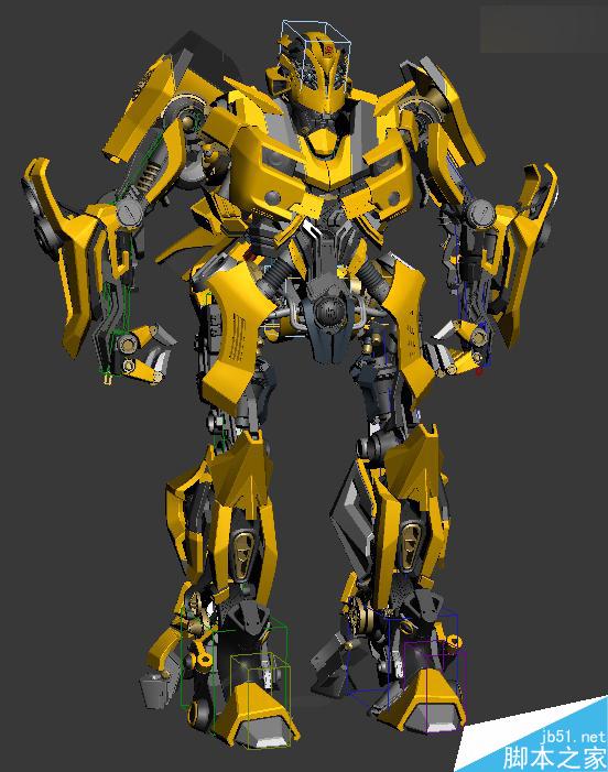 當大黃蜂遭遇鋼鐵俠制作解析 武林網 3DSMAX動畫角色教程