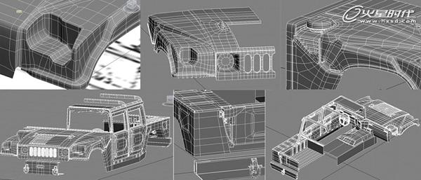 3DSMAX制作悍馬汽車模型 武林網 3DSMAX建模教程