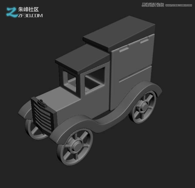 3Dmax制作木質紋理的立體玩具車教程,
