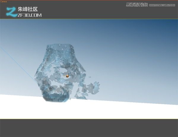 3Dmax制作超酷的子彈打碎玻璃效果圖,