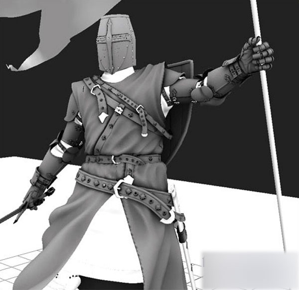 3DSMAX制作十字軍角色 武林網 3DSMAX角色教程