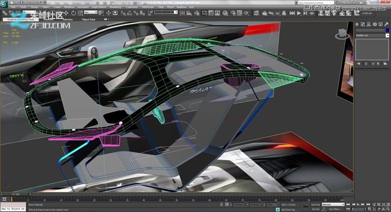 3dmax集合Vray制作標致時尚的汽車模型,