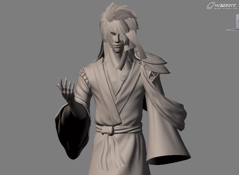 3DSMAX渲染火焰法師 武林網 3DSMAX渲染教程