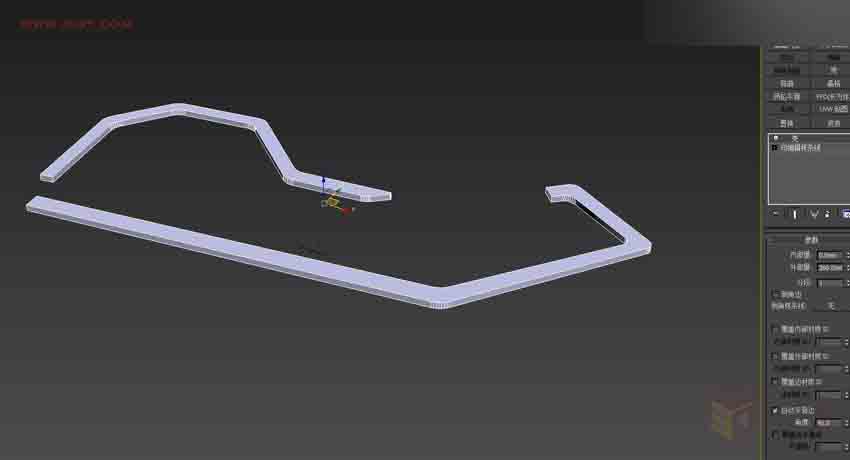 3ds MAX詳細解析展廳外框一體化建模,PS教程,思緣教程網