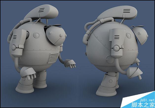 3DSMAX制作機器人 武林網 3DSMAX建模教程