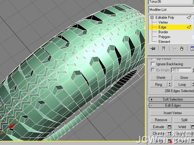 3ds MAX建模實例教程:制作汽車輪胎_jb51.com