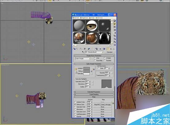 3dsmax制作超逼真的老虎  武林網 3dsmax教程