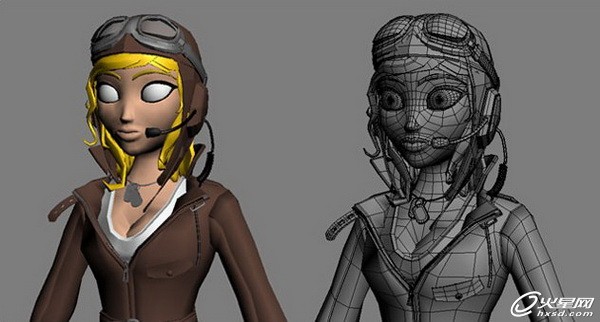 3DSMAX制作卡通女飛行員角色 武林網 3DSMAX角色教程