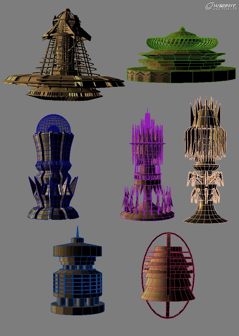3DSMAX打造科幻碼頭場景 武林網 3DSMAX建模教程