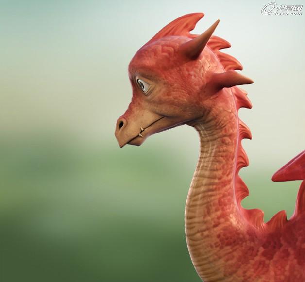 3DSMAX制作可愛卡通小龍角色 武林網 3DSMAX角色教程