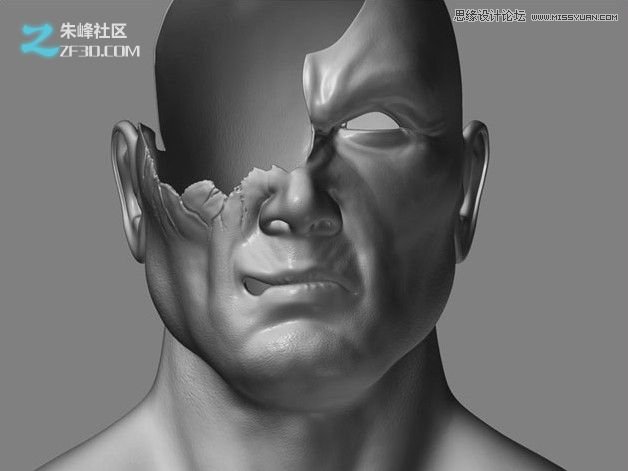 3DMAX制作科技獨眼怪人建模教程,