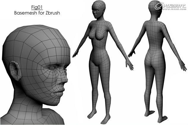 MAX打造次世代女機器人角色 武林網 3DSMAX建模教程