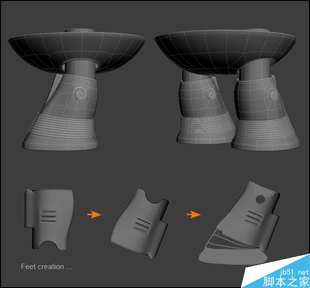 3DSMAX制作機器人 武林網 3DSMAX建模教程